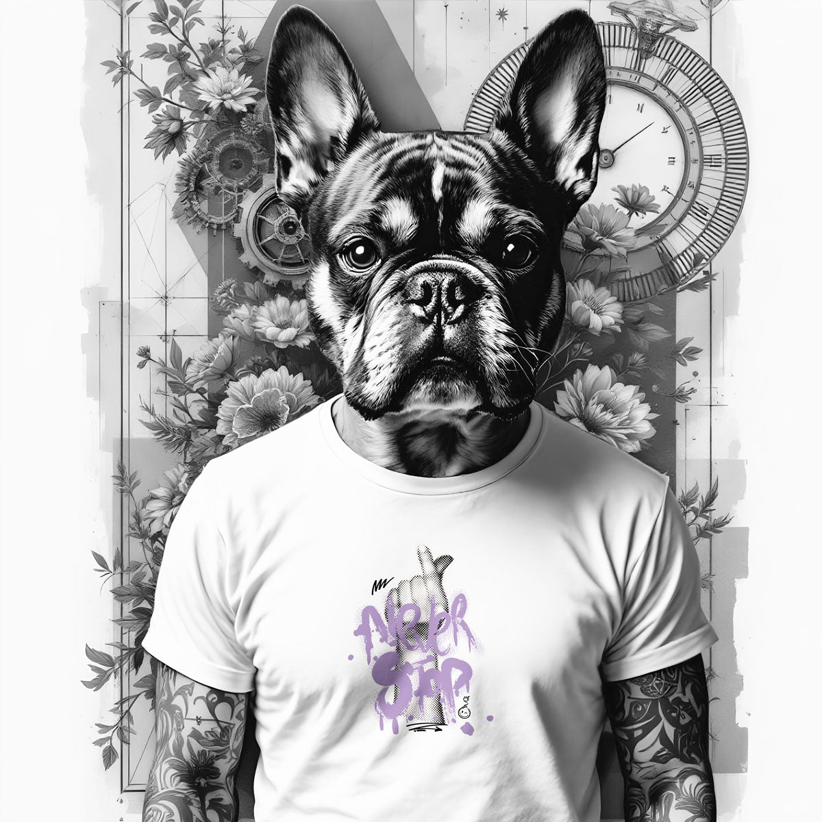 Bügelbild "Never Stop" - Graphic Jam 