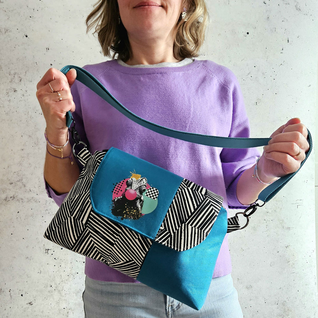 Bügelbild "Pop Art Chameleon" - Bügelbilder im Set