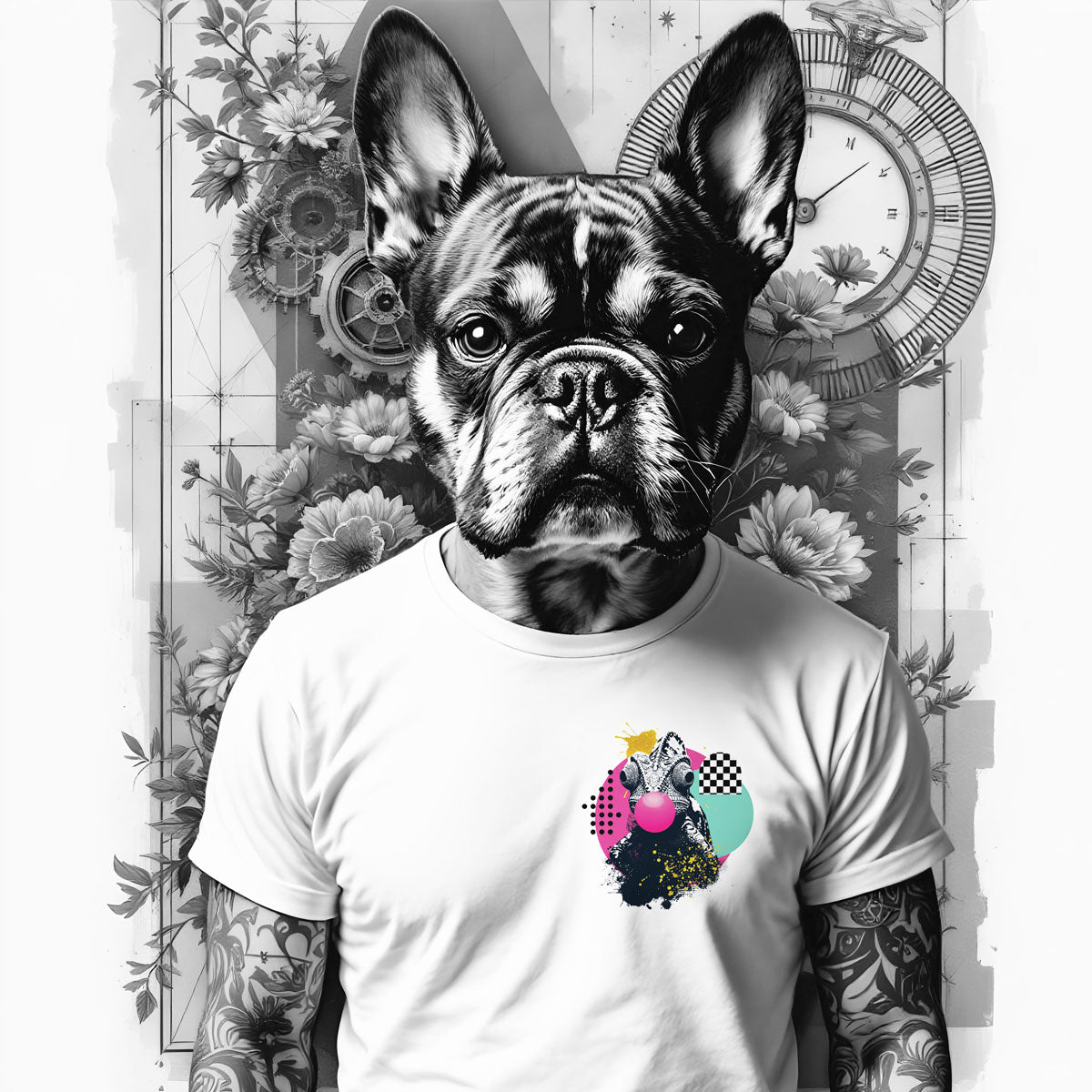 Bügelbild &quot;Pop Art Chameleon&quot; - Bügelbilder im Set