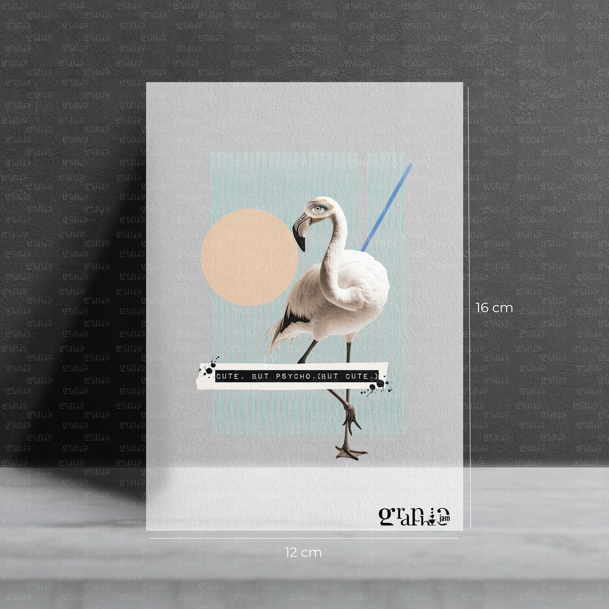 Bügelbild "Cute but psycho.but cute" - Graphic Jam 