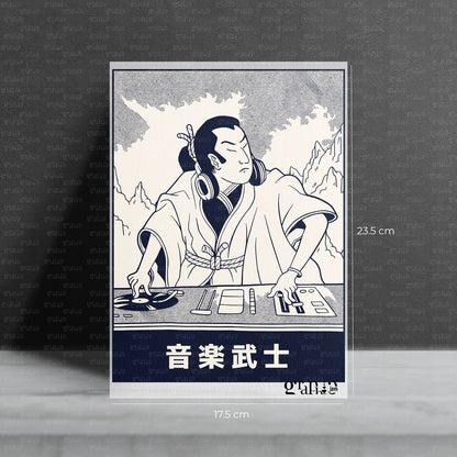 Bügelbild „Music Samurai“ (DJ)