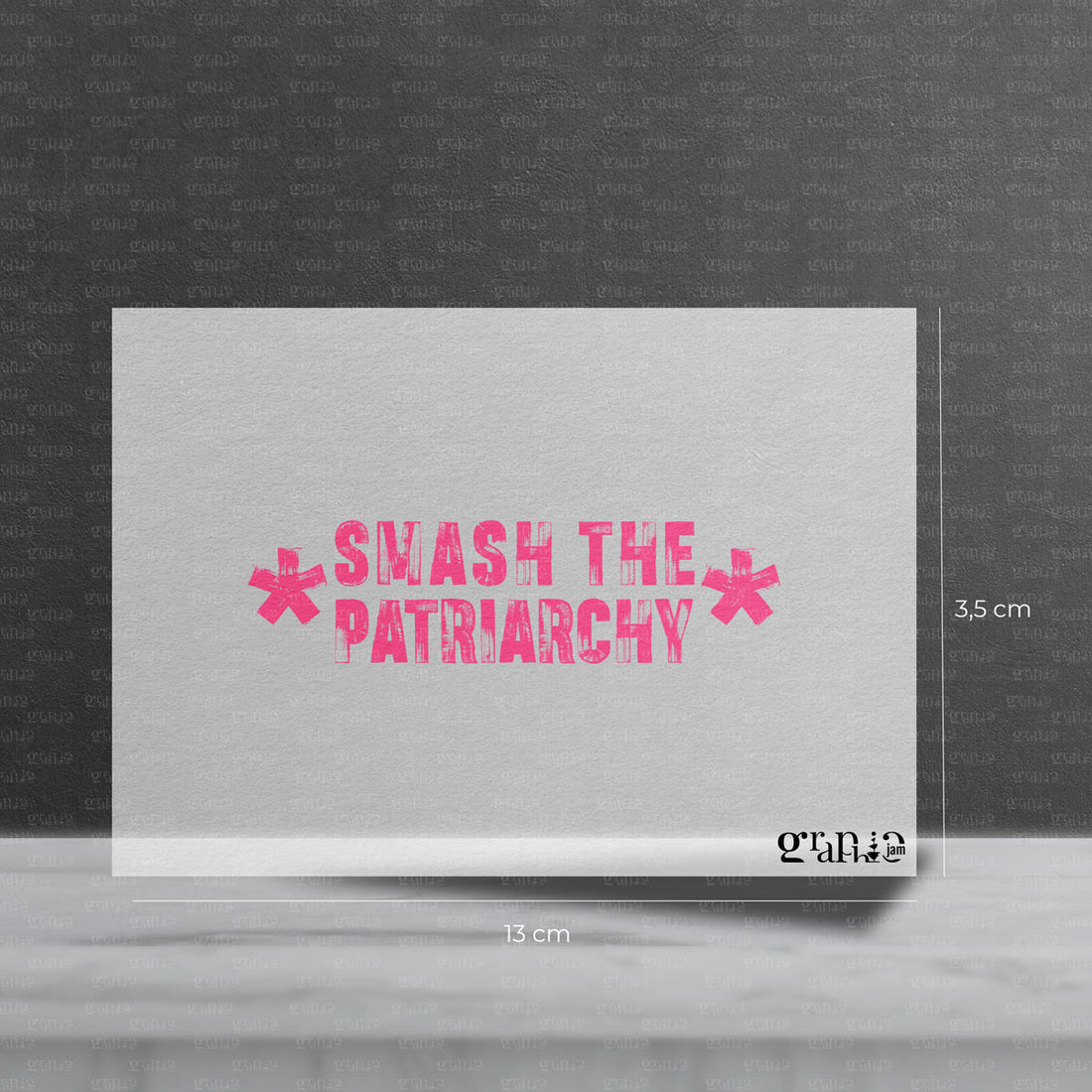 Bügelbild  "Smash the patriarchy" Schriftzug
