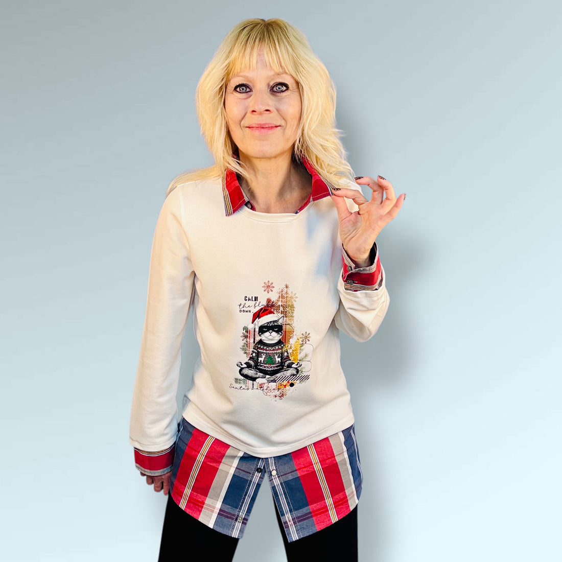 Bügelbild Moody Zen Cat - | X-Mas Special