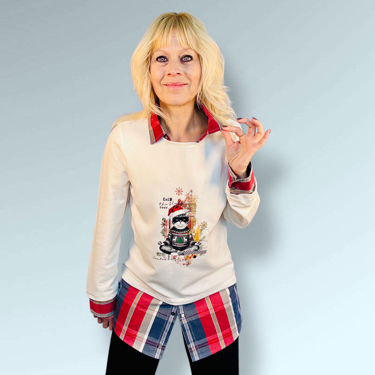 Bügelbild Moody Zen Cat - | X-Mas Special