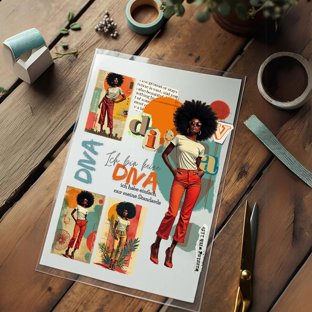 Bügelbild Diva - Graphic Jam 