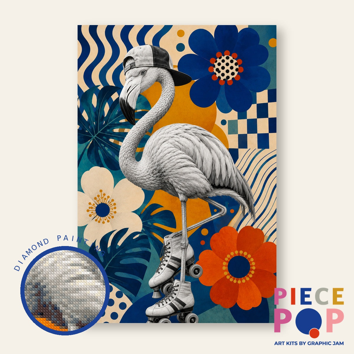 Diamond Painting - Cool Flamingo