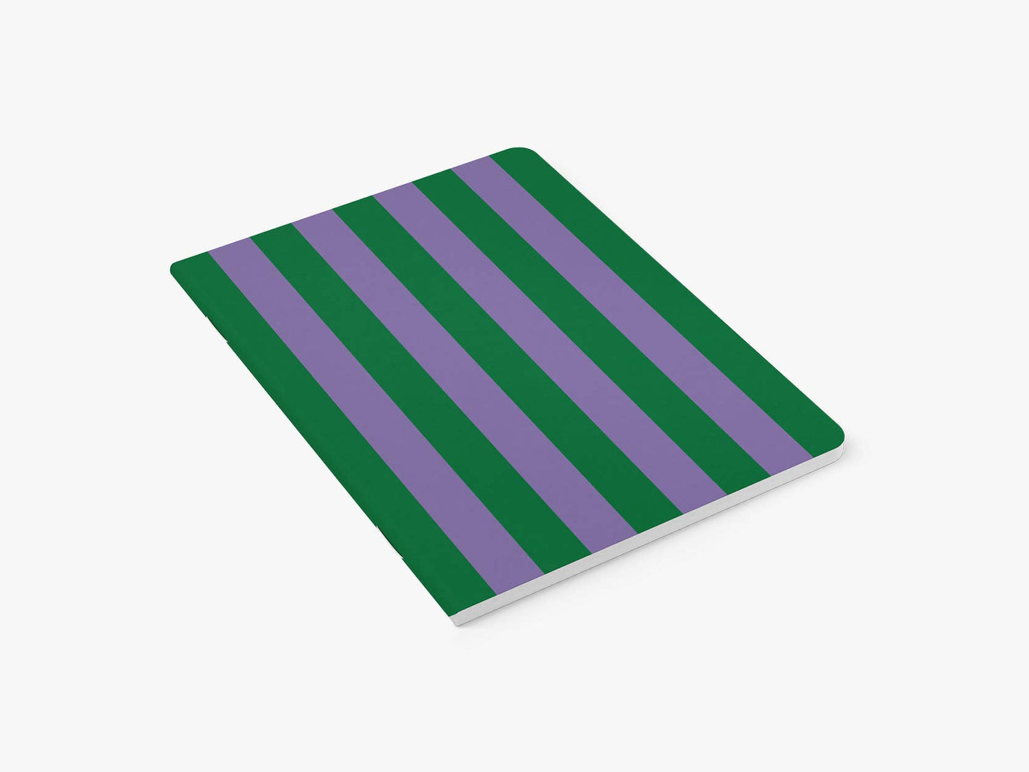 Notizheft &quot;Stripes Lila-Grün&quot; - Graphic Jam 