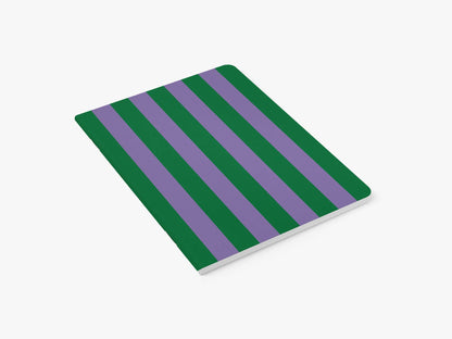 Notizheft &quot;Stripes Lila-Grün&quot; - Graphic Jam 