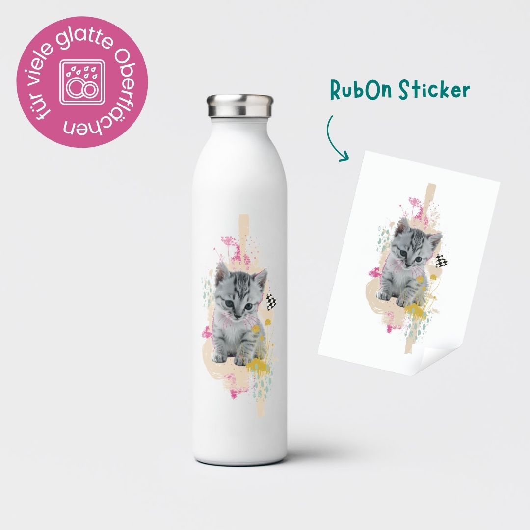 Rub-On Sticker &quot;Cuties - Katze&quot;