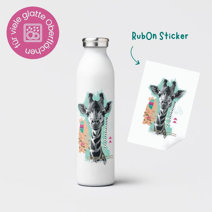 Rub-On Sticker &quot;Cuties - Giraffe&quot;
