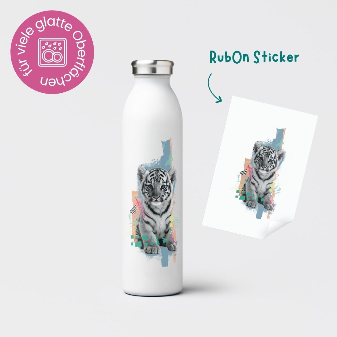 Rub-On Sticker "Cuties - Tiger"