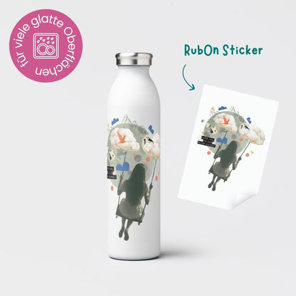 Rub-On Sticker &quot;Glaub an uns&quot;