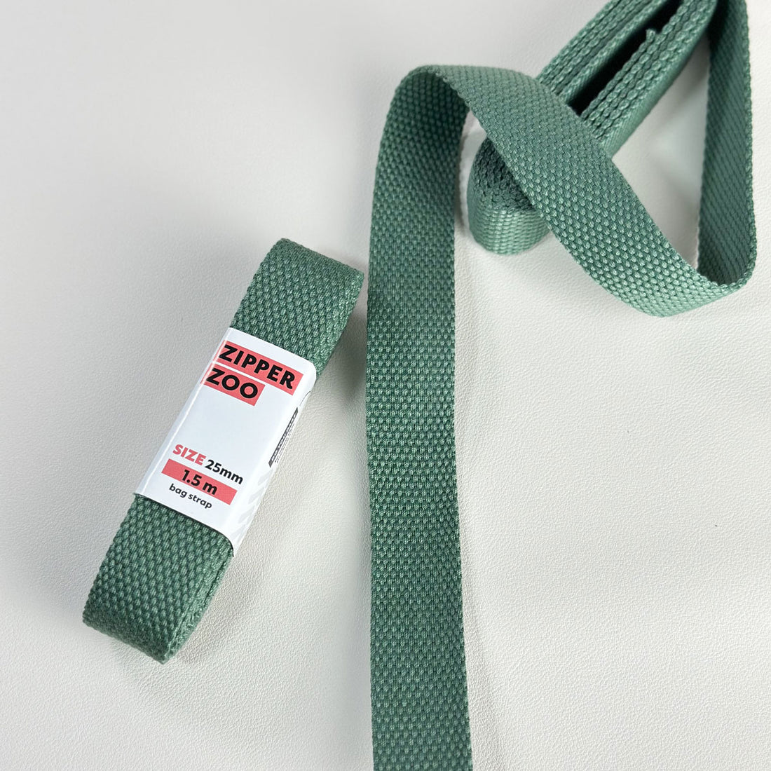 Gurtband &quot;Mineral Green&quot; 25mm