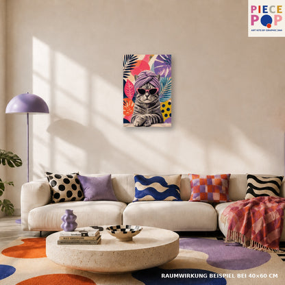 Diamond Painting - Guru Cat
