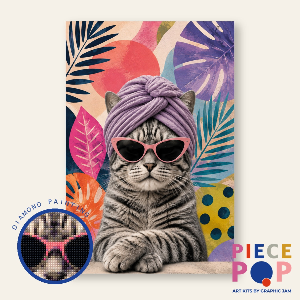 Diamond Painting - Guru Cat