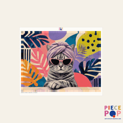 Diamond Painting - Guru Cat (Quer)