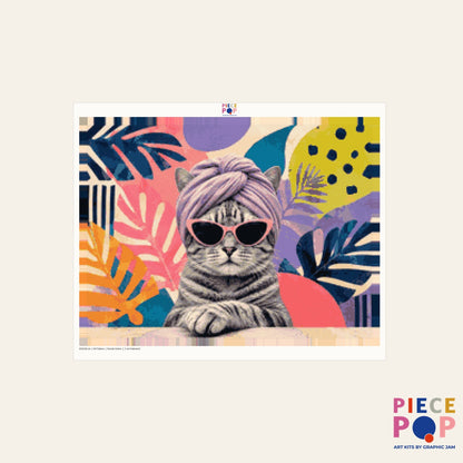 Diamond Painting - Guru Cat (Quer)