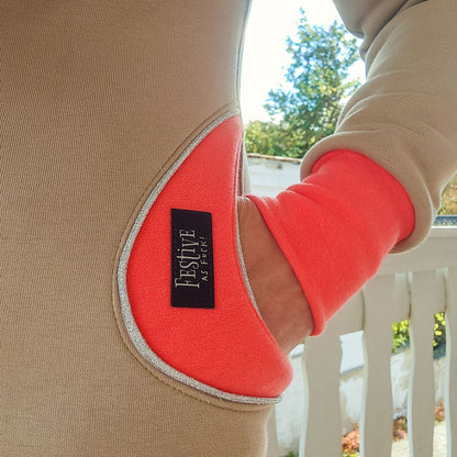 Kunstlederlabel &quot;Festive as f***&quot; | X-Mas Special