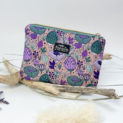 Kunstlederlabel "Find beauty in the usual" zum Aufbügeln