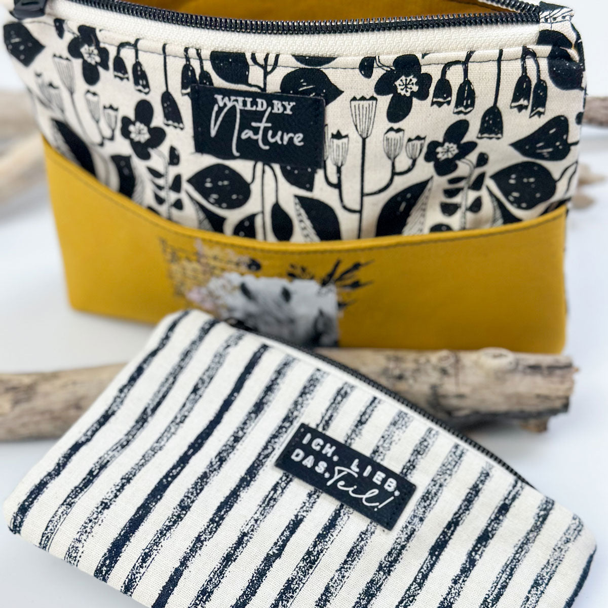 Kunstlederlabel "Wild by Nature" zum Aufbügeln