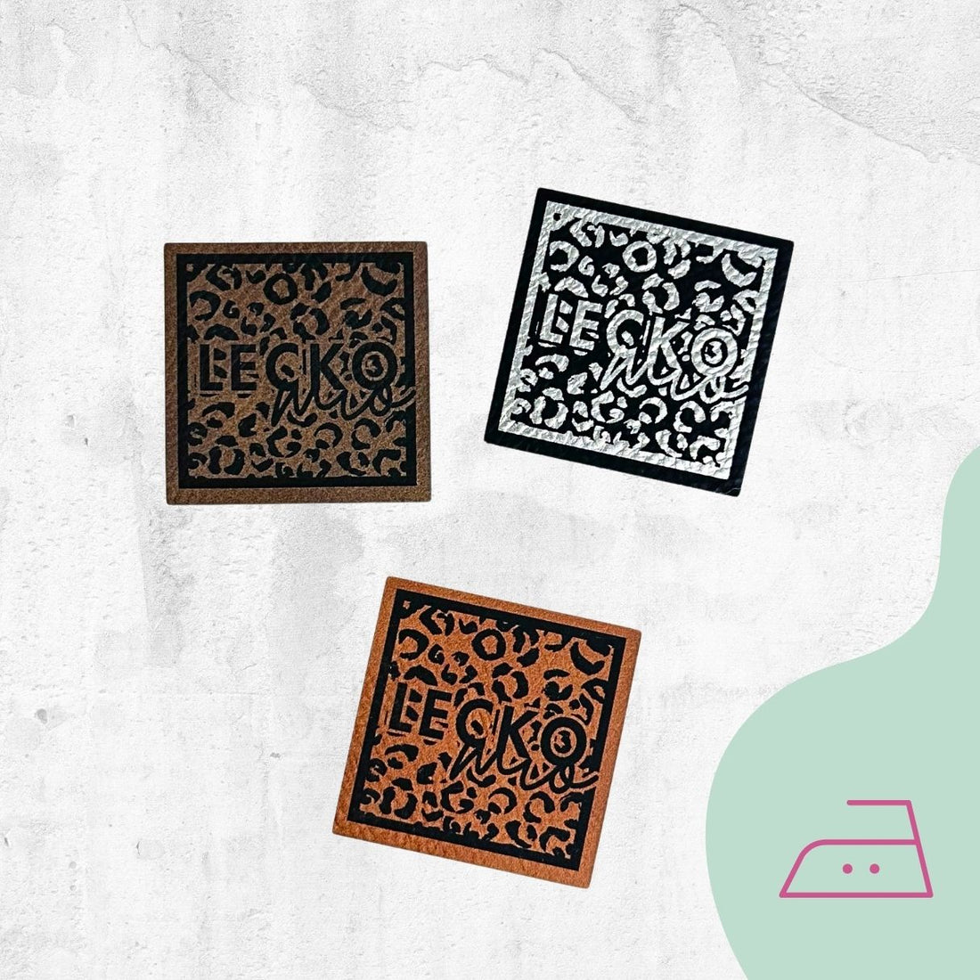 Kunstlederlabel &quot;LeckoMio&quot; zum Aufbügeln - Graphic Jam 