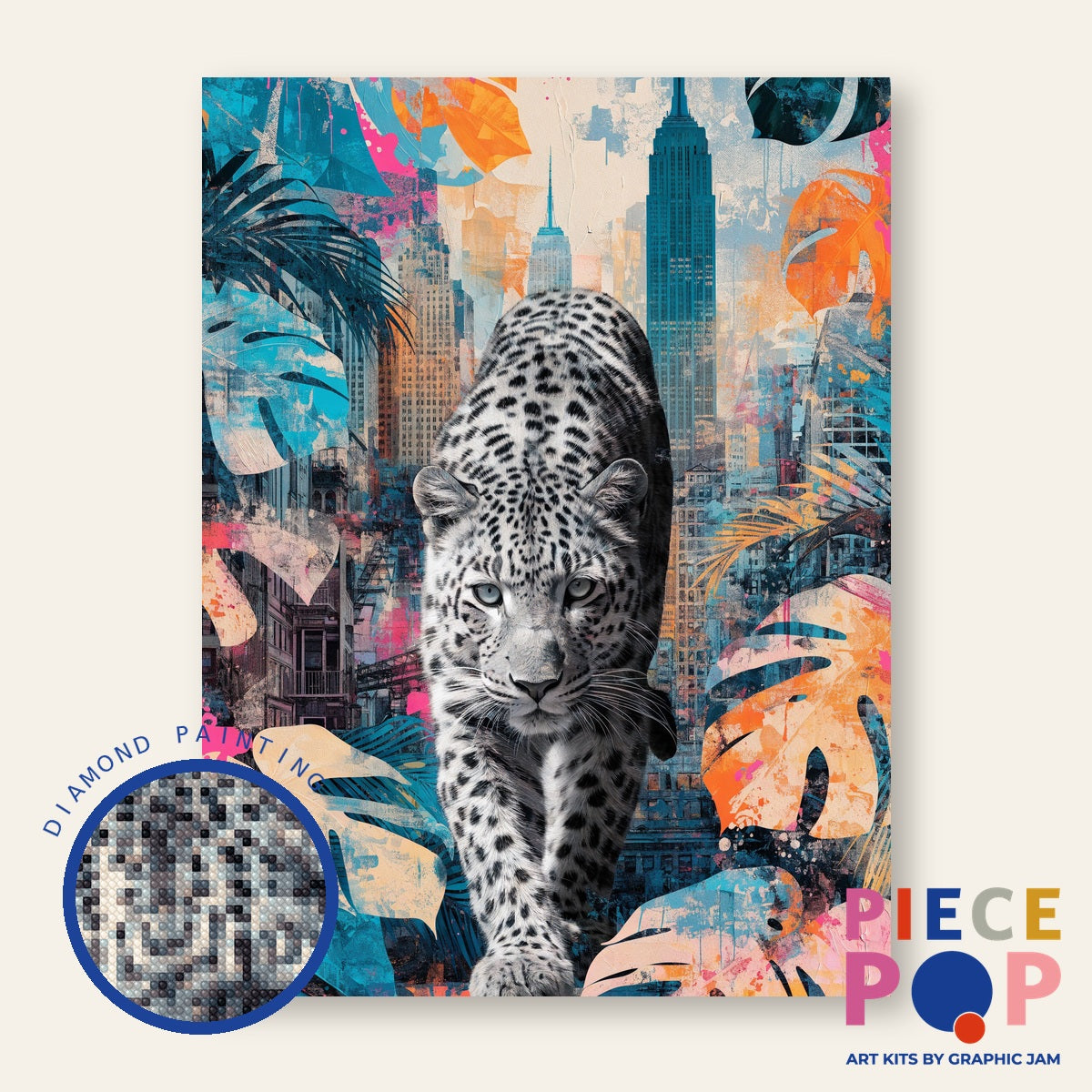 Diamond Painting - Leopard City