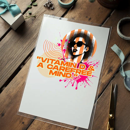 Bügelbild &quot;Vitamin D&quot;