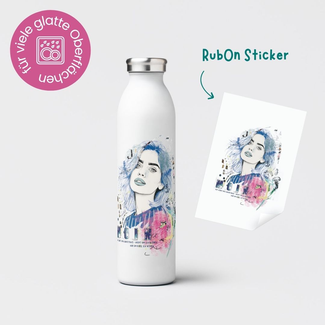 Rub-On Sticker &quot;MOIN&quot;