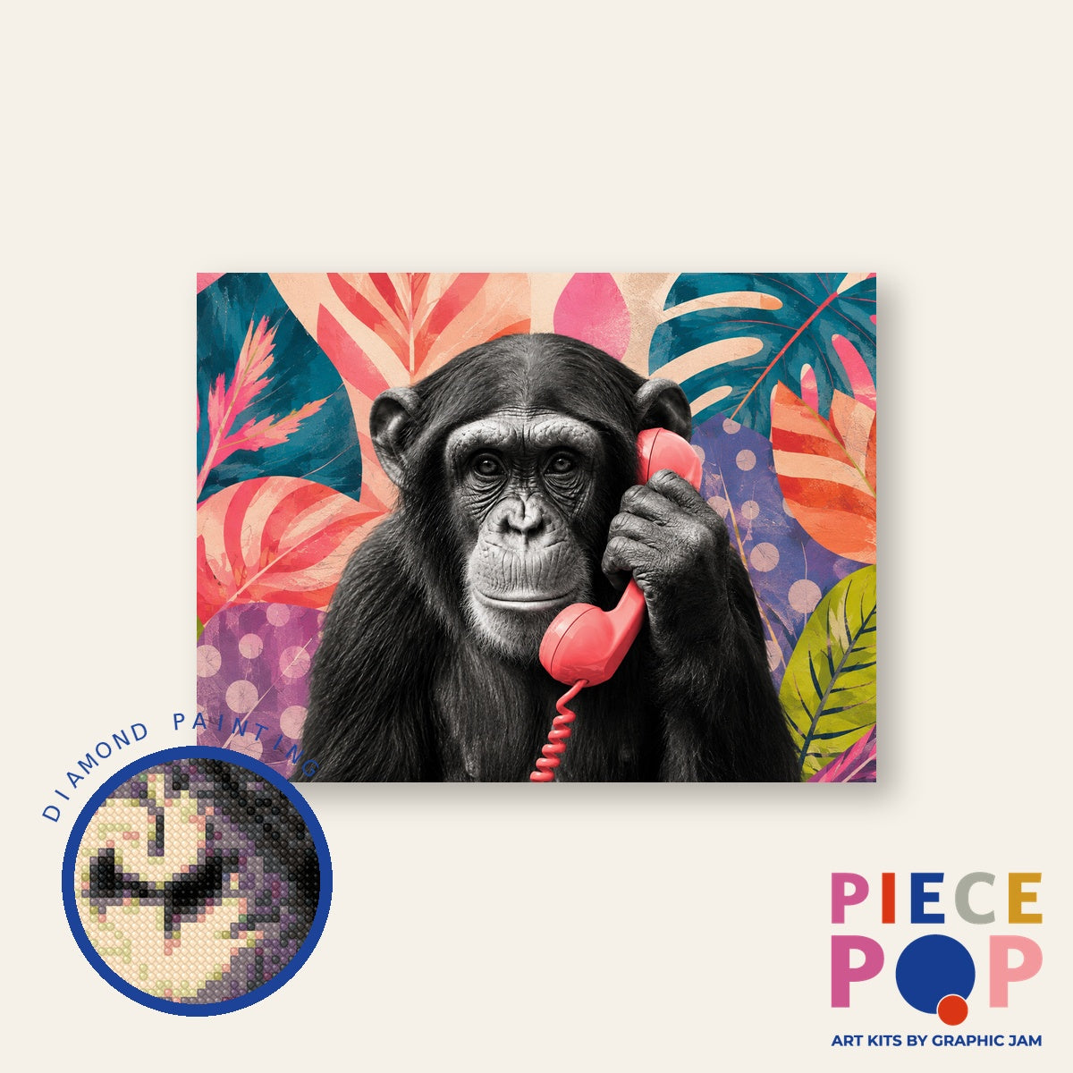 Diamond Painting - Monkey Business (Quer)