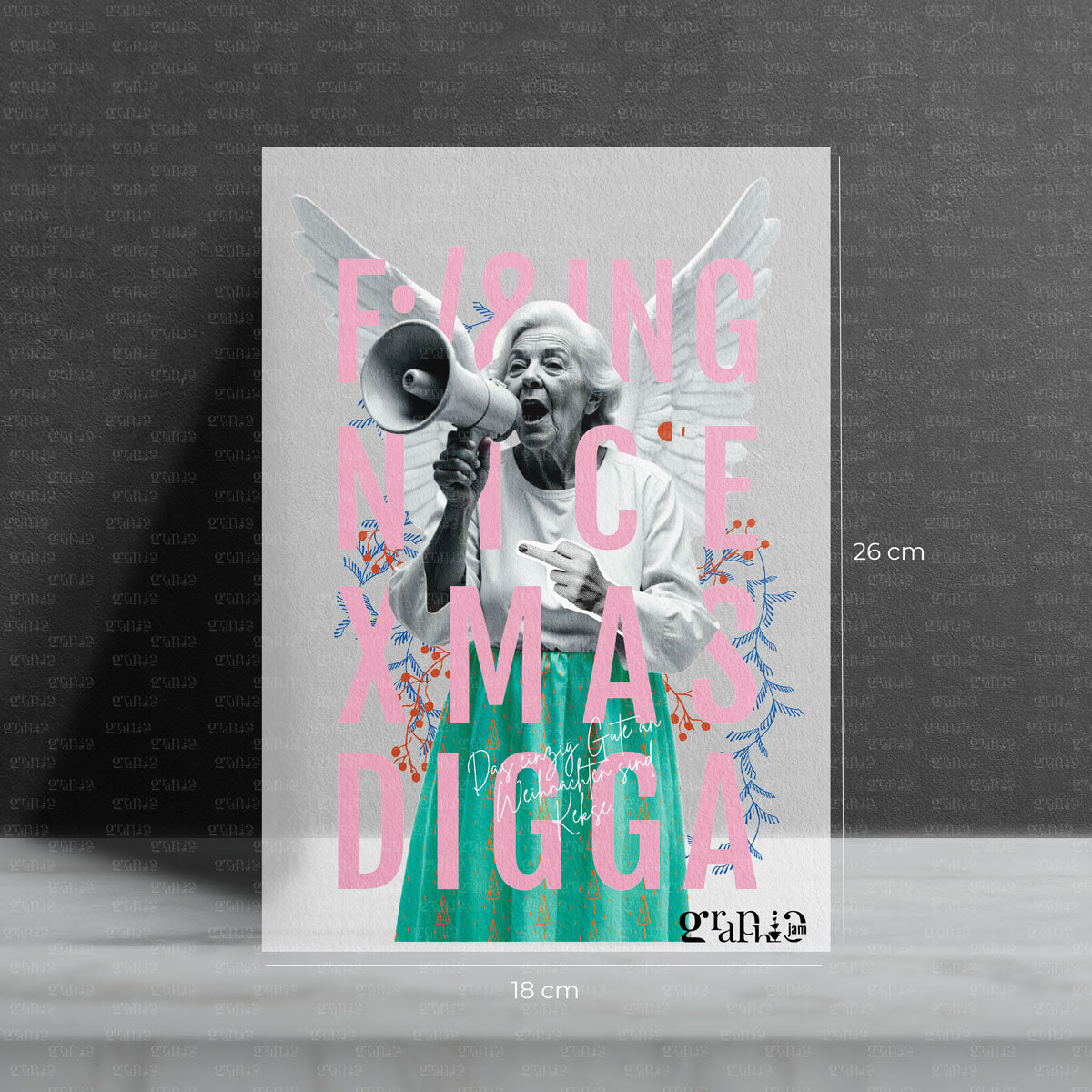 Bügelbild &quot;Nice XMAS Digga&quot; - XMAS Special