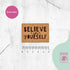Kunstlederlabel "Believe in yourself" für Accessoires - Graphic Jam 