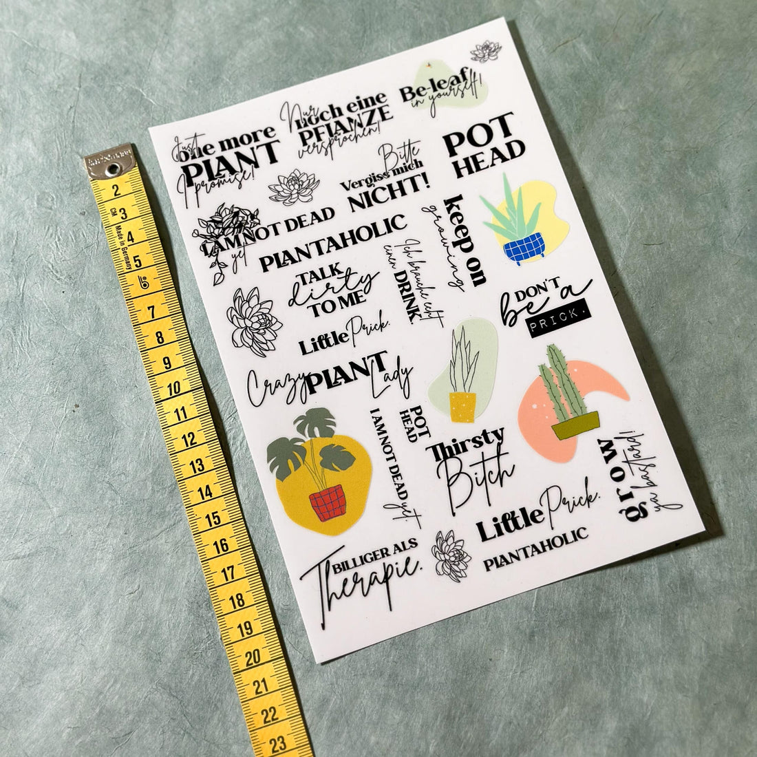 Rub-On Sticker Plant Love von Graphic Jam
