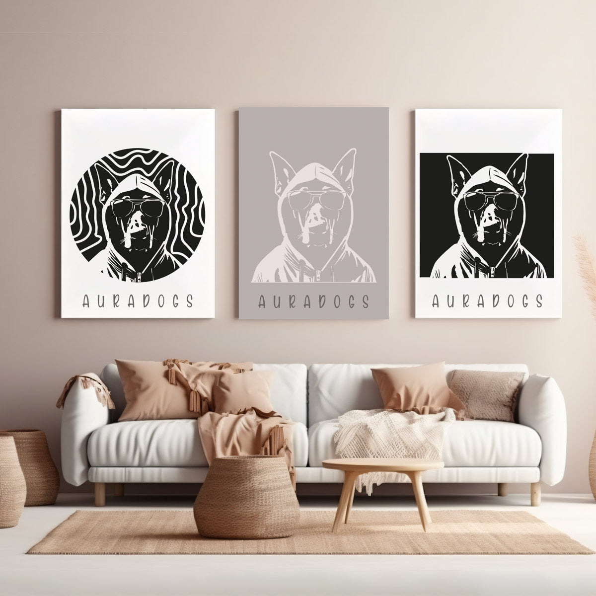 Aura Dogs Plotterdatei in SVG und DXF - Graphic Jam 
