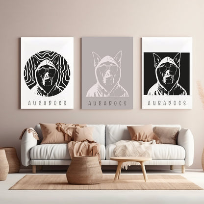 Aura Dogs Plotterdatei in SVG und DXF - Graphic Jam 