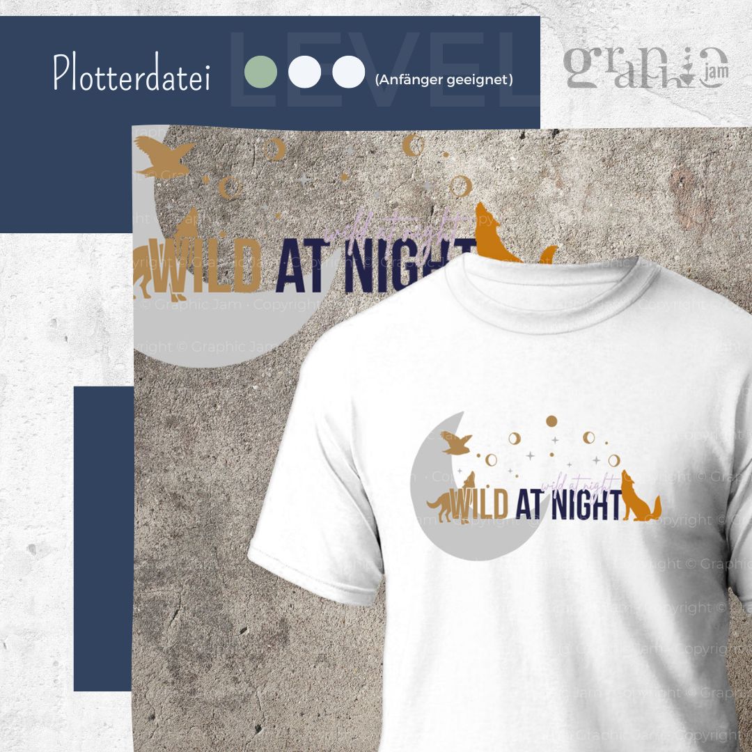 Mondruf | Plottermotiv  | SVG &amp; DXF