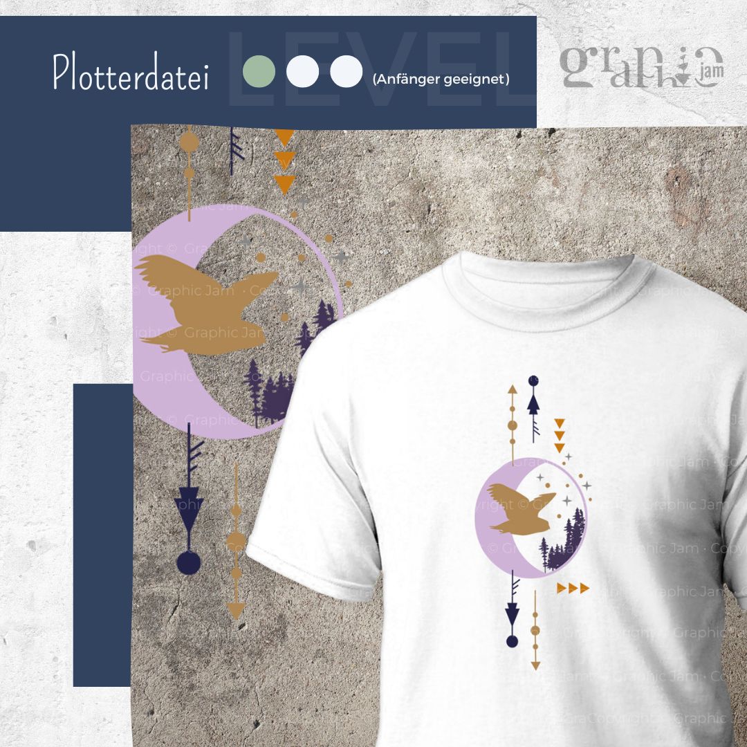 Schattenflug | Plottermotiv  | SVG &amp; DXF