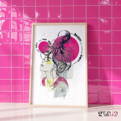 Art Print Der Kopf ist rund