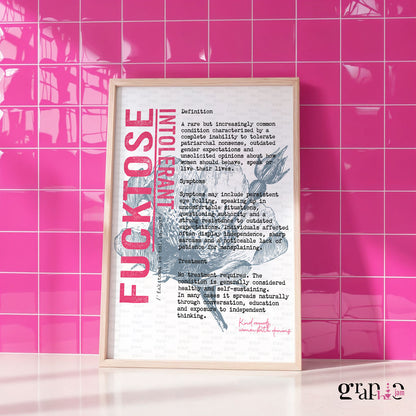 Art Print Fucktose Intolerant