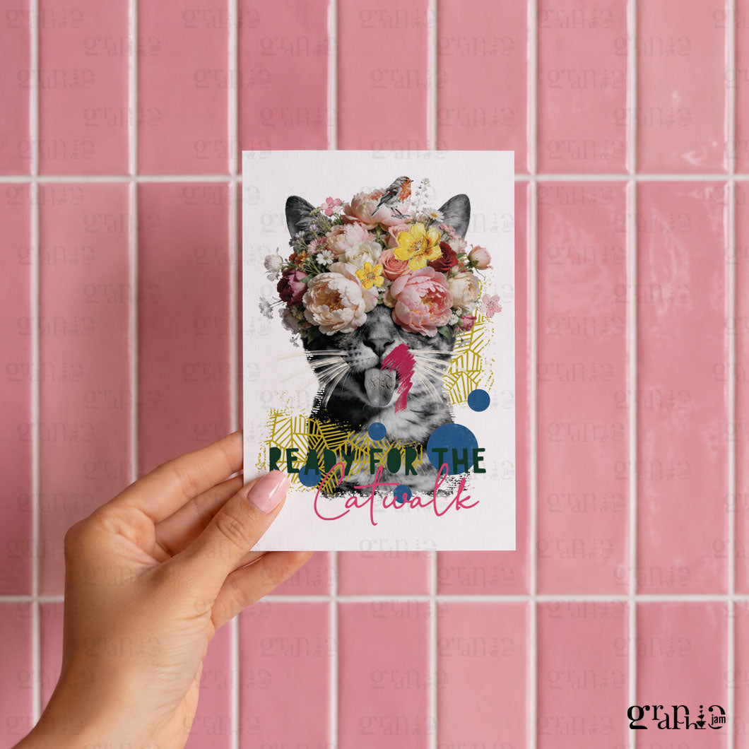 Postkarte Catwalk A6 | Vorbestellung
