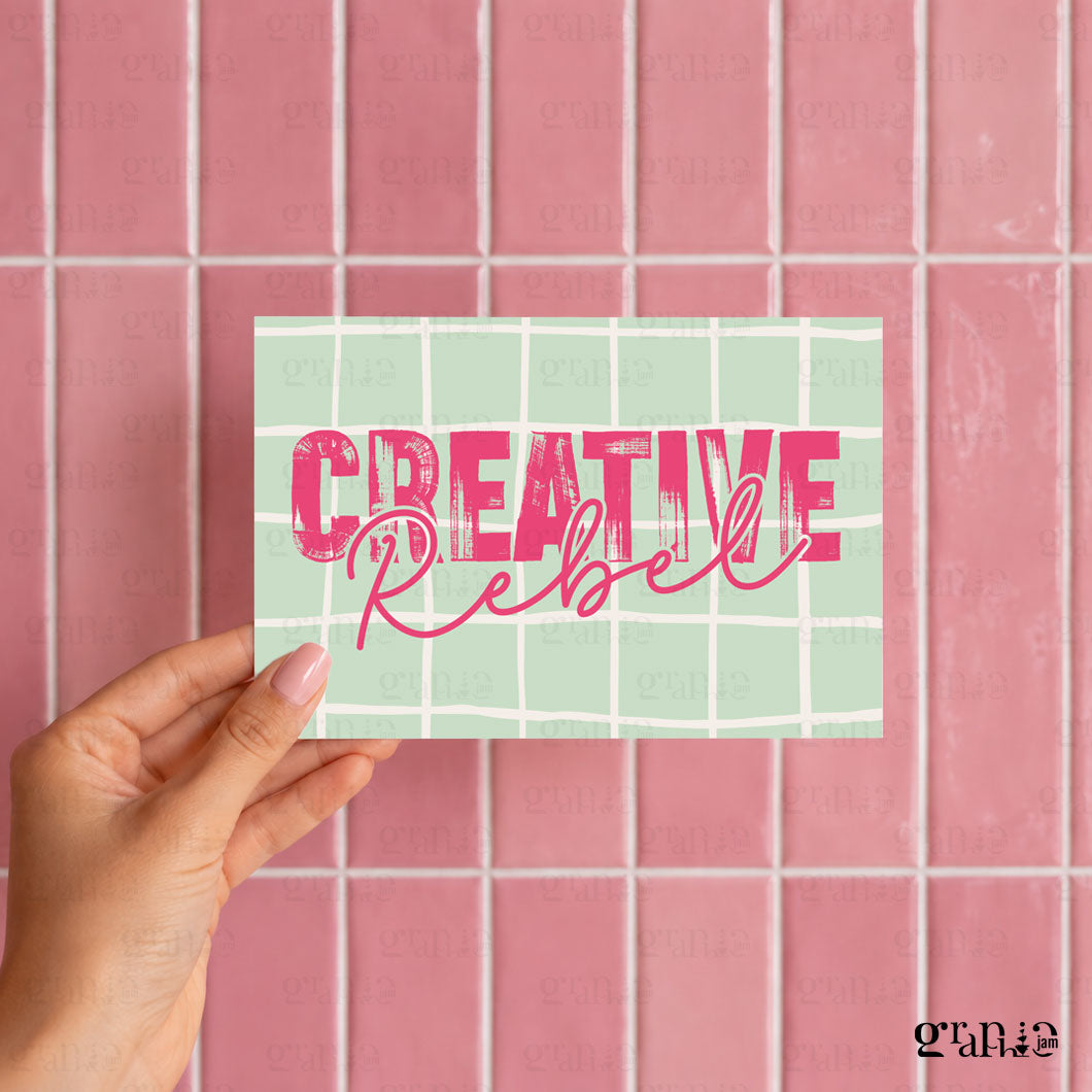 Postkarte Creative Rebel A6