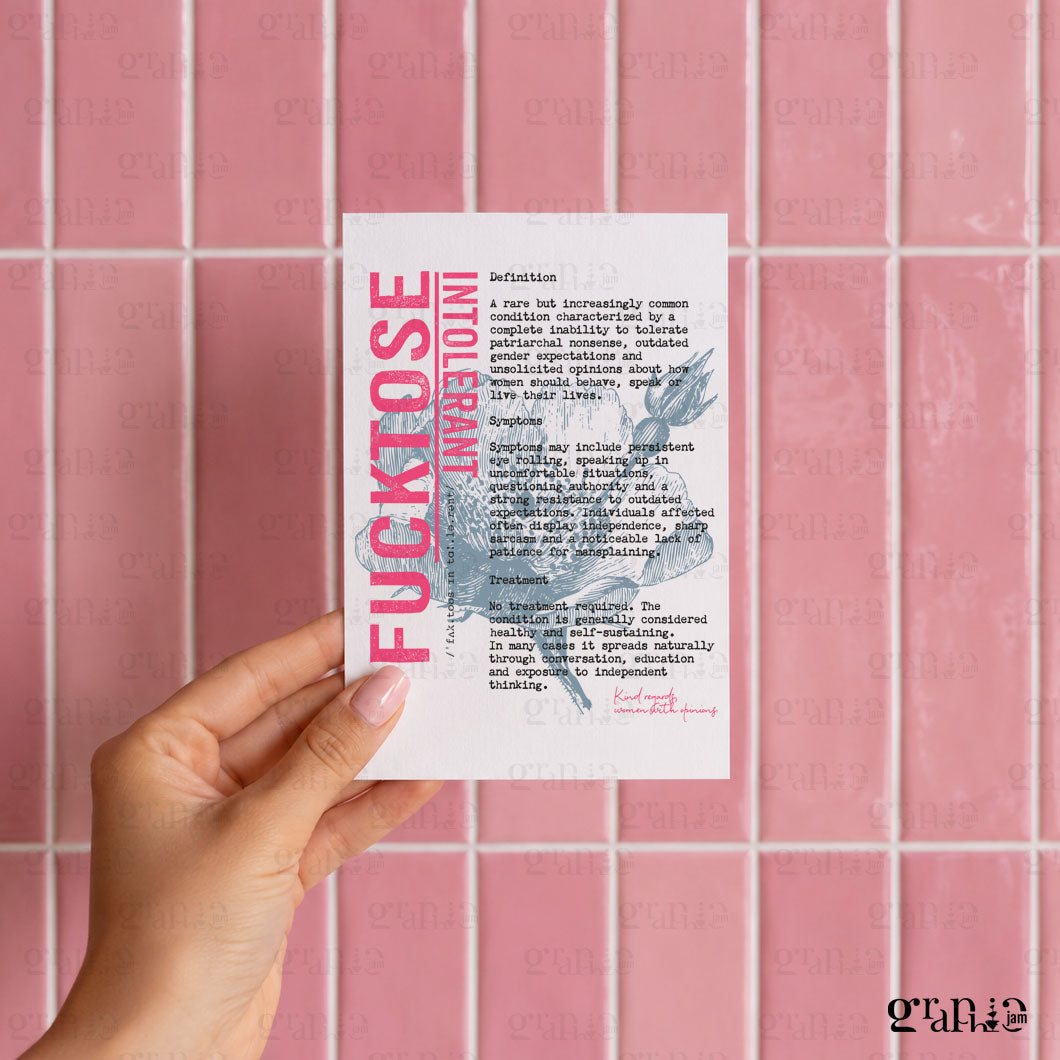 Postkarte Fucktose A6