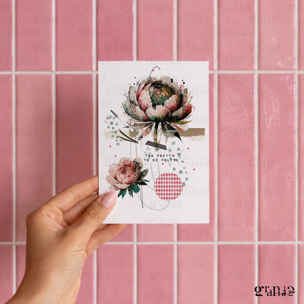 Postkarte Leopeonie A6