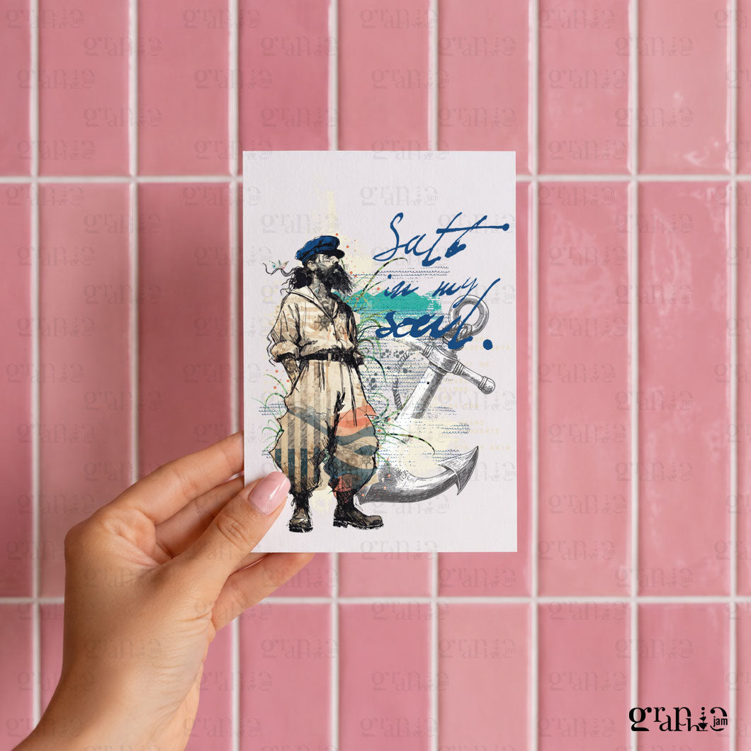 Postkarte Salty Soul A6
