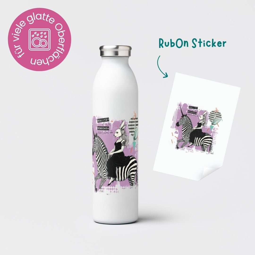 Rub-On Sticker &quot;Realitätshorn&quot;
