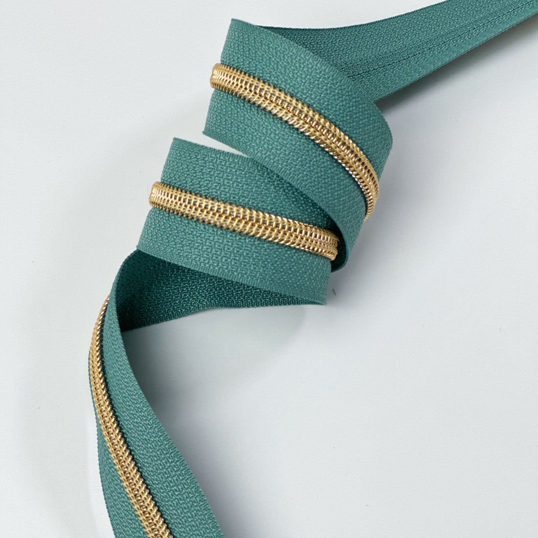 Reißverschluss Endlos Mineral Green Gold