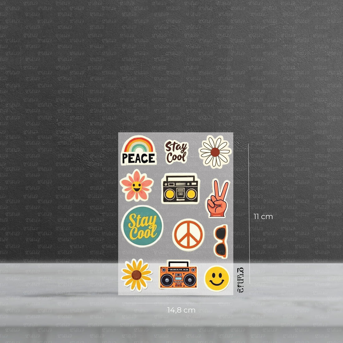 Bügelbilder Set Retro Badges - Graphic Jam 