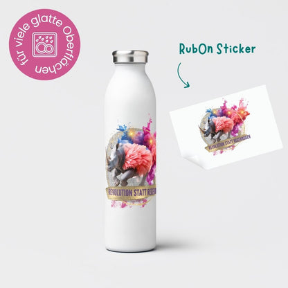 Rub-On Sticker &quot;Revolution statt Regenbogen&quot;