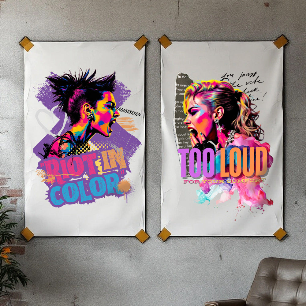 Bügelbild – “TOO LOUD FOR YOUR COMFORT”