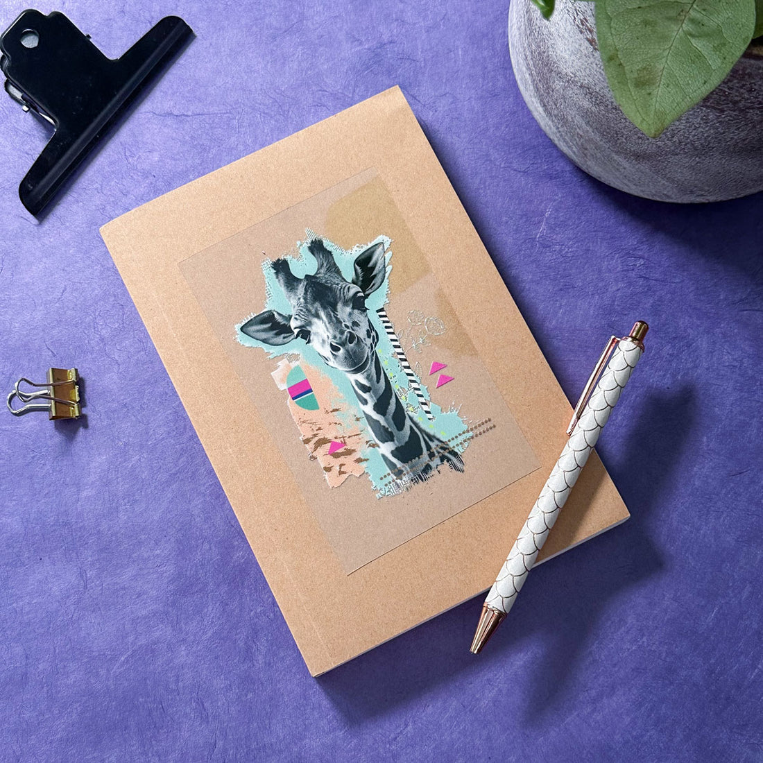 Beispiel Randlose Aufkleber Giraffe