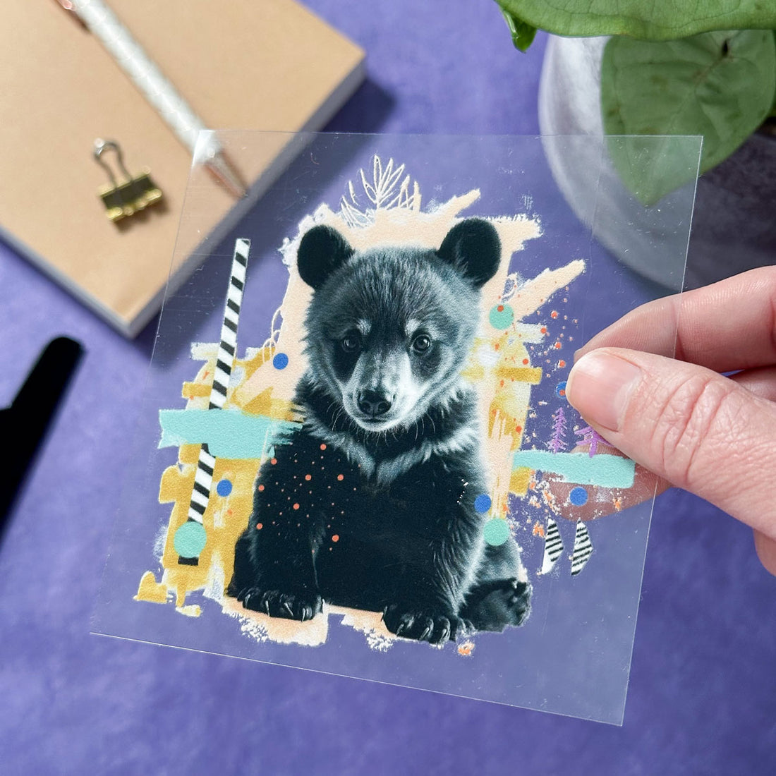 UV-Sticker Bär für Kinder